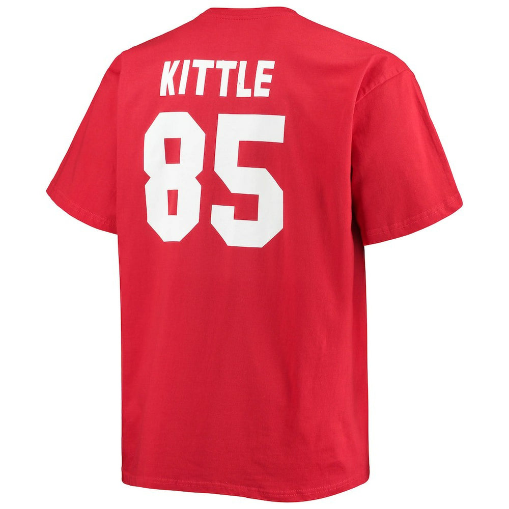 San Francisco 49ers Fanatics George Kittle  Big & Tall Player Name & Number T-Shirt