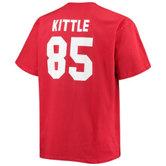 San Francisco 49ers Fanatics George Kittle  Big & Tall Player Name & Number T-Shirt
