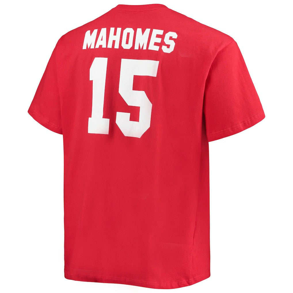 Kansas City Chiefs Fanatics Patrick Mahomes  Big & Tall Player Name & Number T-Shirt