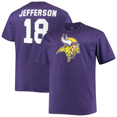 Minnesota Vikings Fanatics Justin Jefferson  Big & Tall Player Name & Number T-Shirt