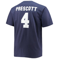 Dallas Cowboys Fanatics Dak Prescott  Big & Tall Player Name & Number T-Shirt