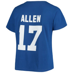 Buffalo Bills Fanatics Josh Allen  Women's Plus Size Name & Number V-Neck T-Shirt
