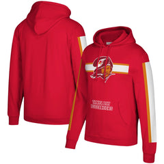 Tampa Bay Buccaneers Mitchell & Ness Three Stripe Pullover Hoodie