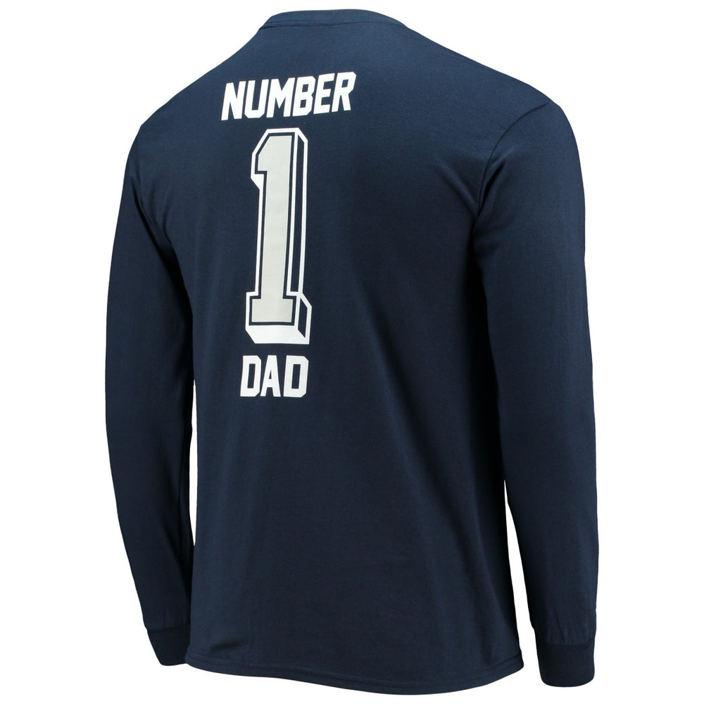 Dallas Cowboys Fanatics #1 Dad Long Sleeve T-Shirt