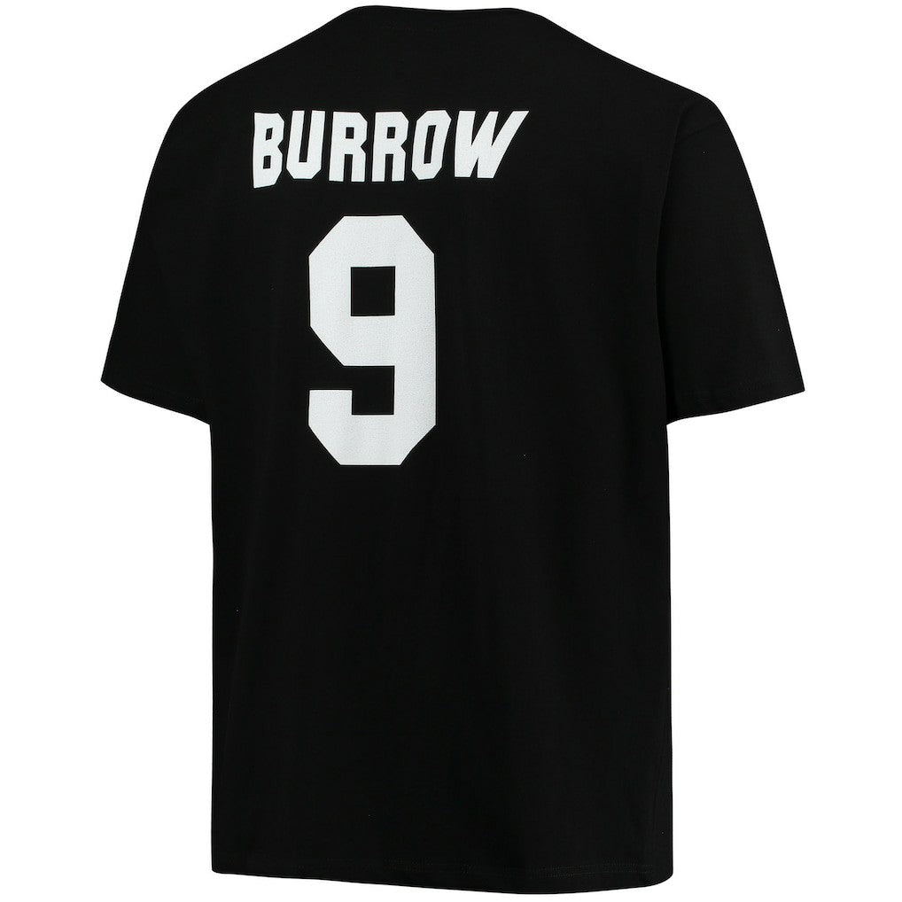 Cincinnati Bengals Fanatics Joe Burrow  Big & Tall Player Name & Number T-Shirt