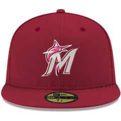 Miami Marlins New Era White Logo 59FIFTY Fitted Hat | MLB On Sale