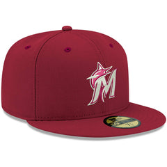 Miami Marlins New Era White Logo 59FIFTY Fitted Hat | MLB On Sale