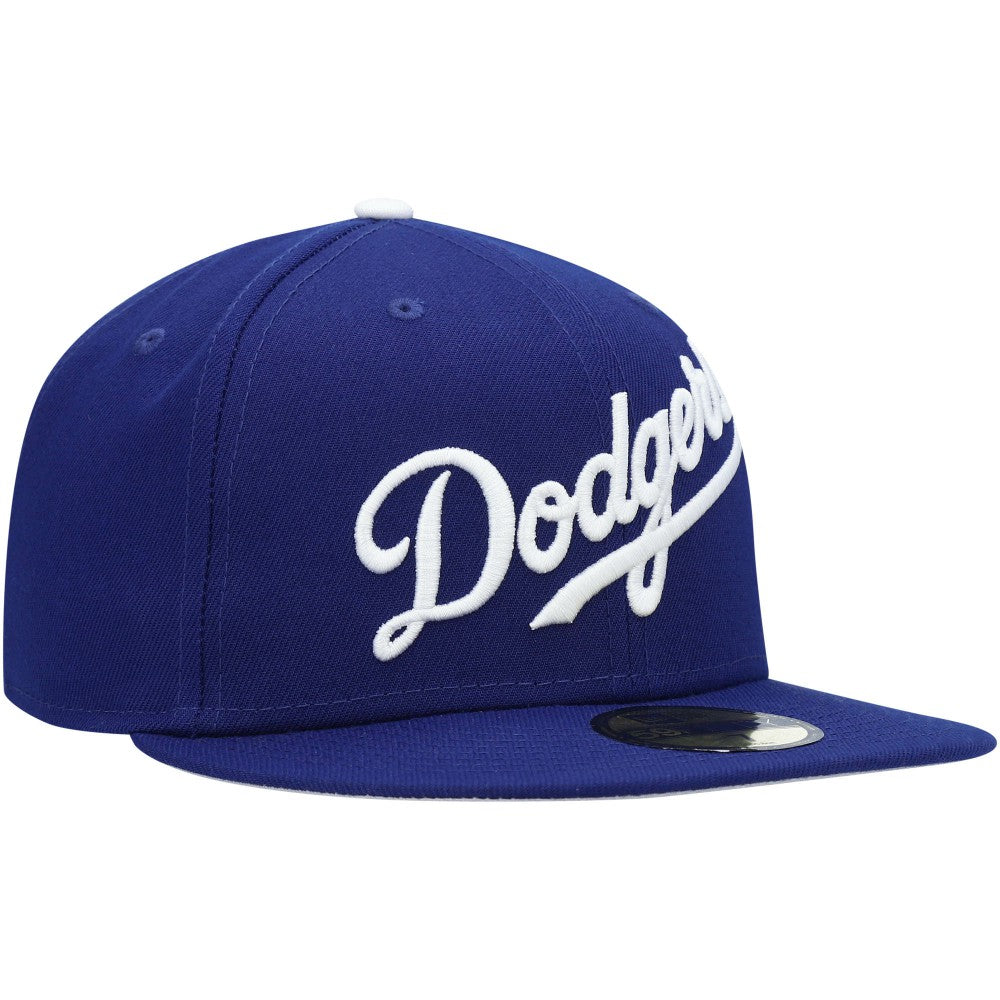 Los Angeles Dodgers New Era White Logo 59FIFTY Fitted Hat | MLB US