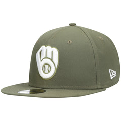 Milwaukee Brewers New Era White Logo 59FIFTY Fitted Hat | MLB On Sale