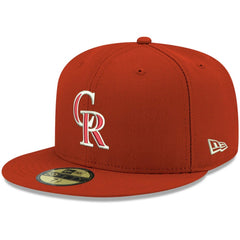 Colorado Rockies New Era White Logo 59FIFTY Fitted Hat | MLB Sale