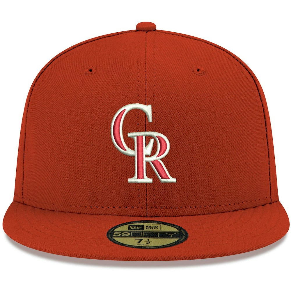 Colorado Rockies New Era White Logo 59FIFTY Fitted Hat | MLB Sale
