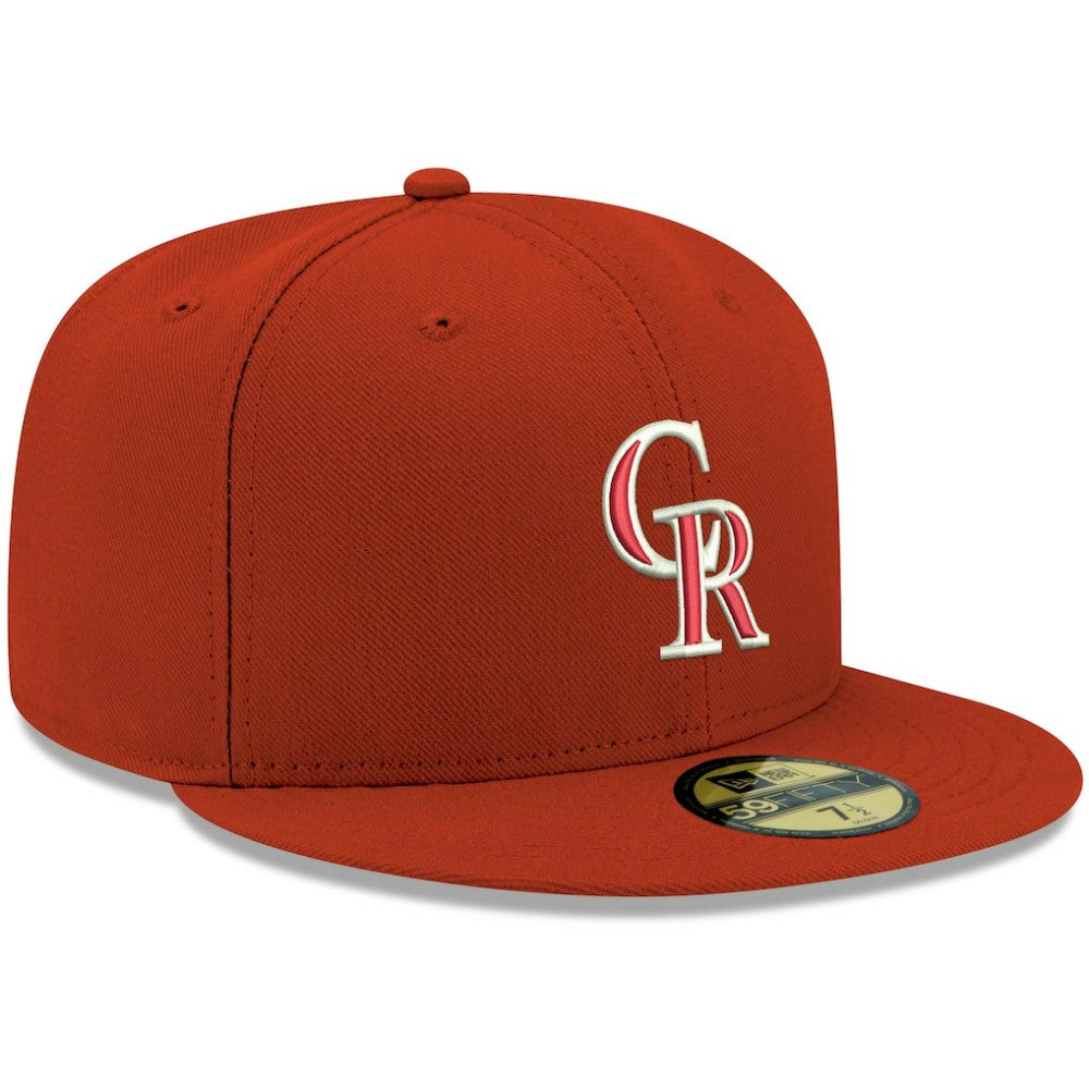 Colorado Rockies New Era White Logo 59FIFTY Fitted Hat | MLB Sale