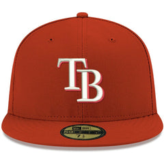 Tampa Bay Rays New Era White Logo 59FIFTY Fitted Hat | MLB Online
