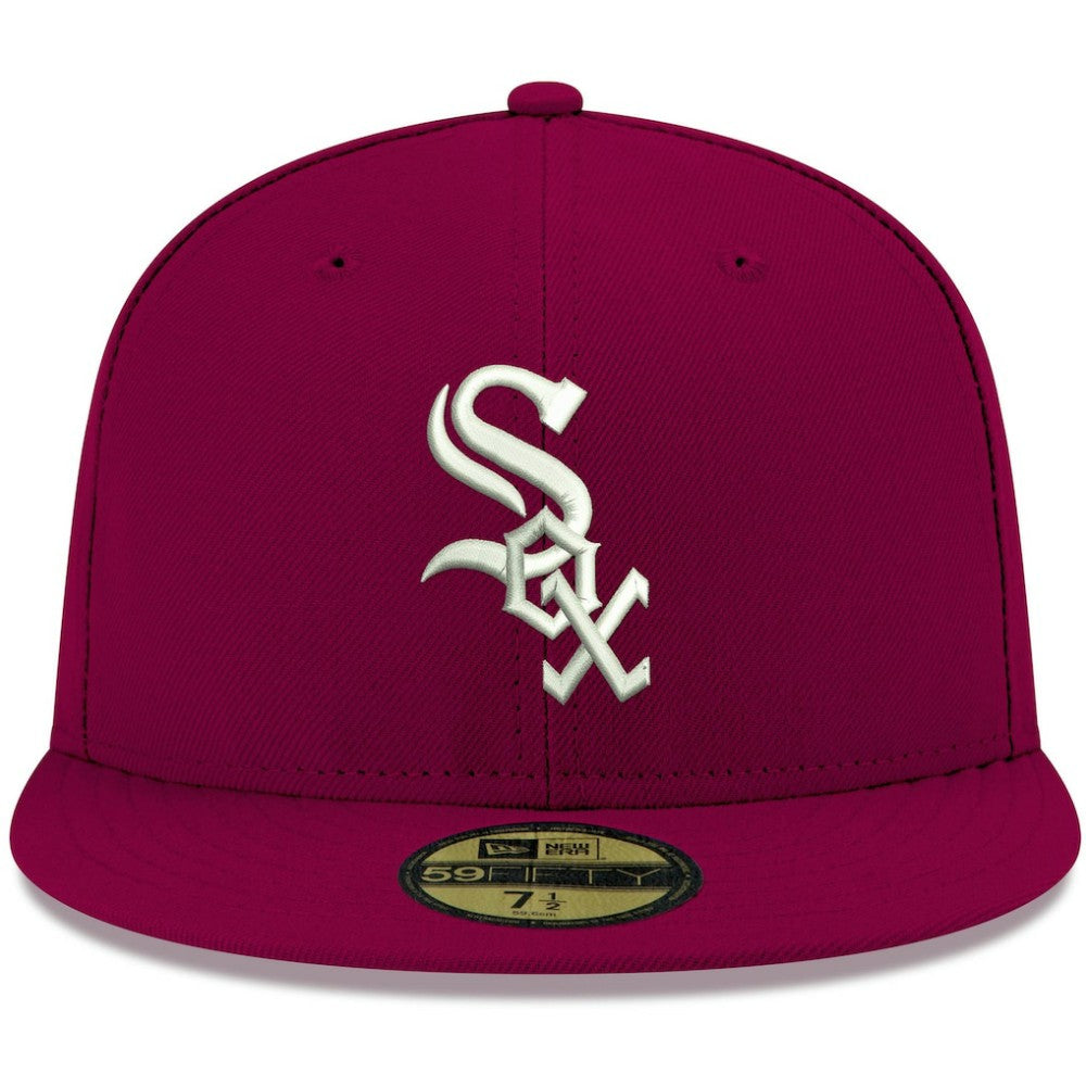Chicago White Sox New Era White Logo 59FIFTY Fitted Hat | MLB New