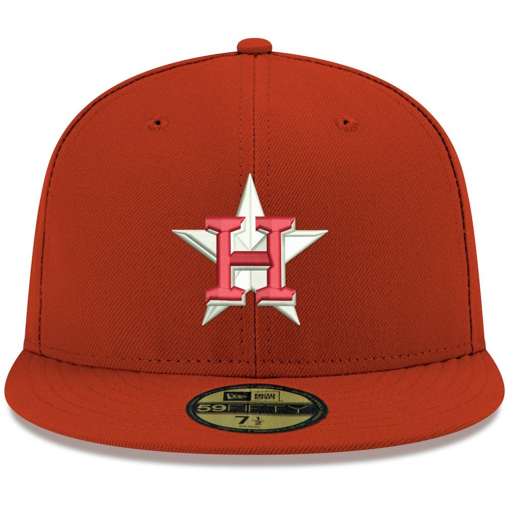 Houston Astros New Era White Logo 59FIFTY Fitted Hat | MLB New