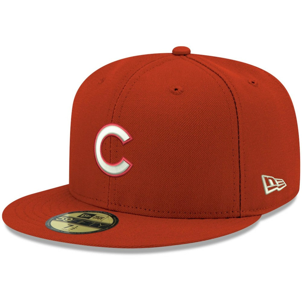 Chicago Cubs New Era White Logo 59FIFTY Fitted Hat | MLB New