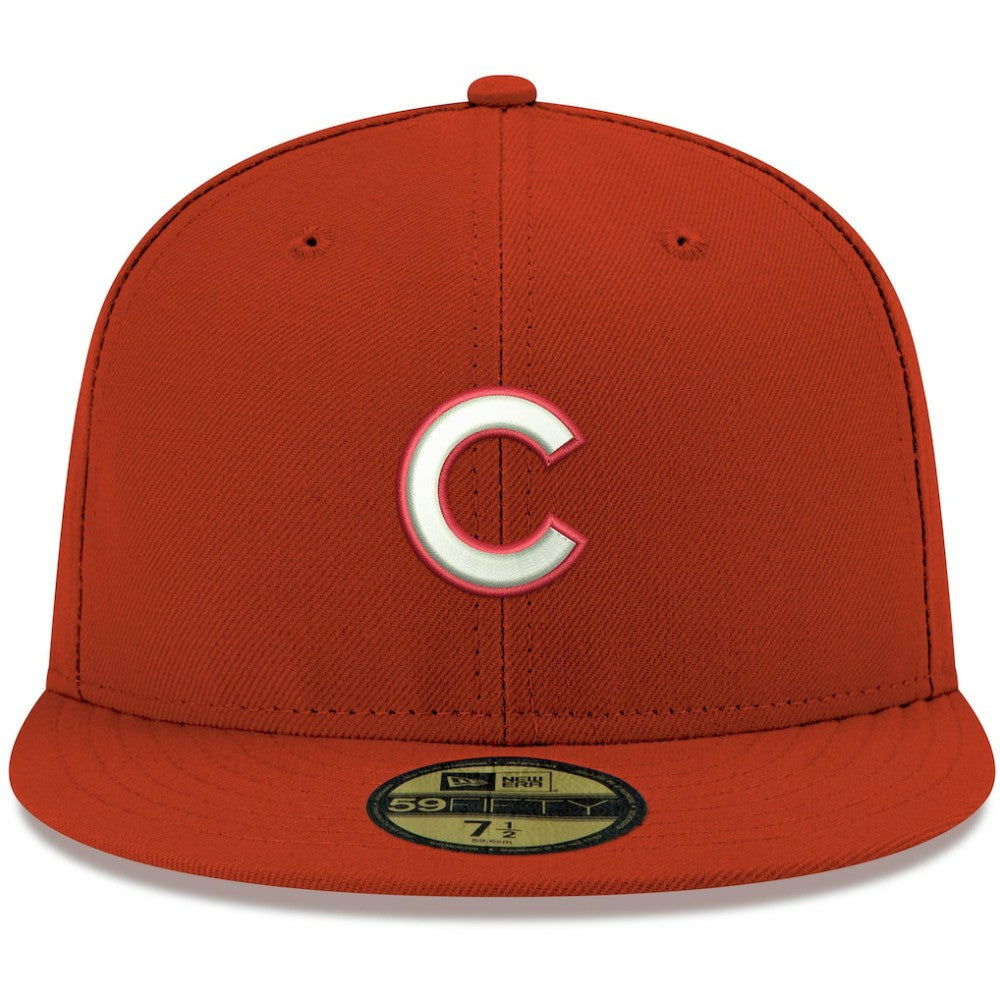 Chicago Cubs New Era White Logo 59FIFTY Fitted Hat | MLB New