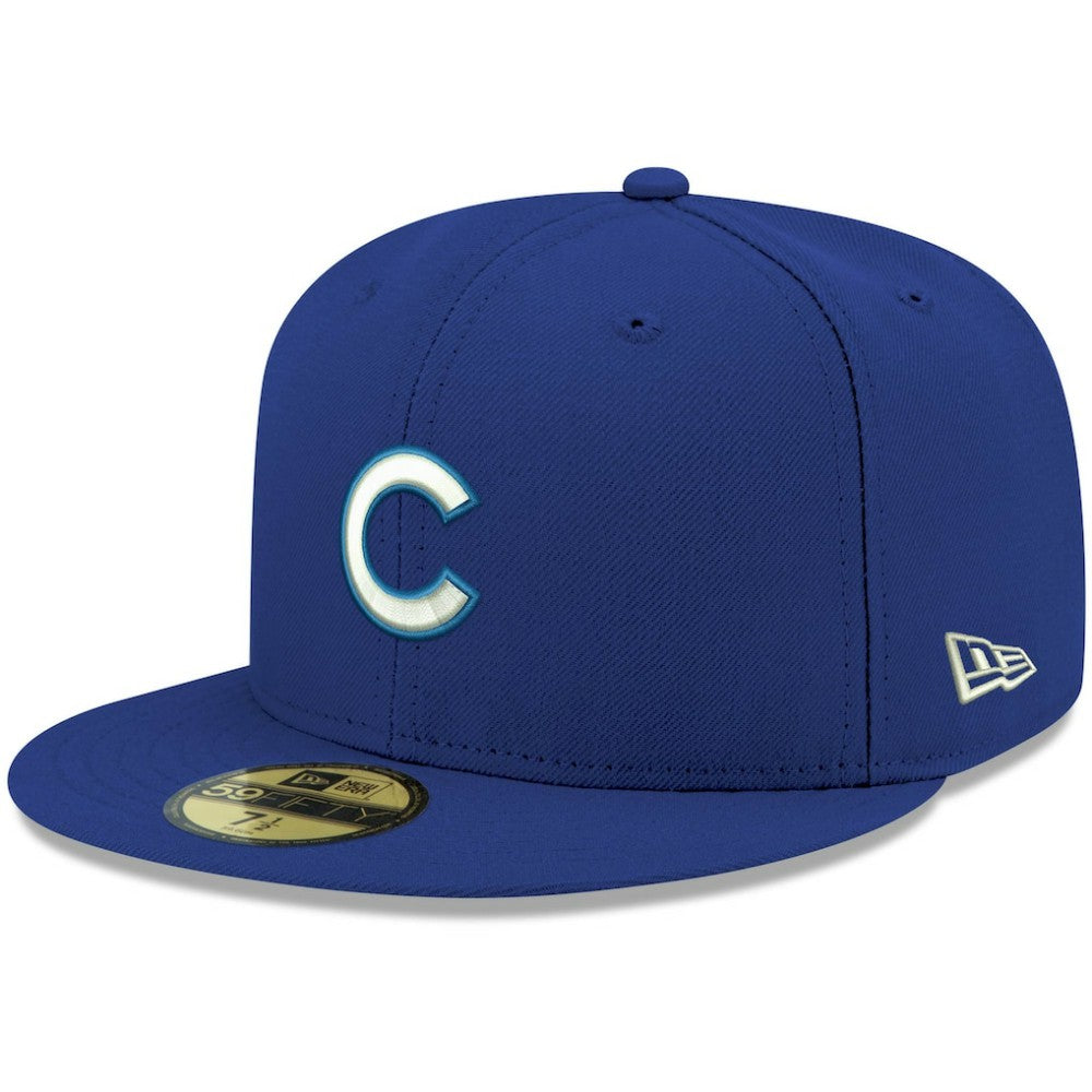 Chicago Cubs New Era White Logo 59FIFTY Fitted Hat | MLB Shop