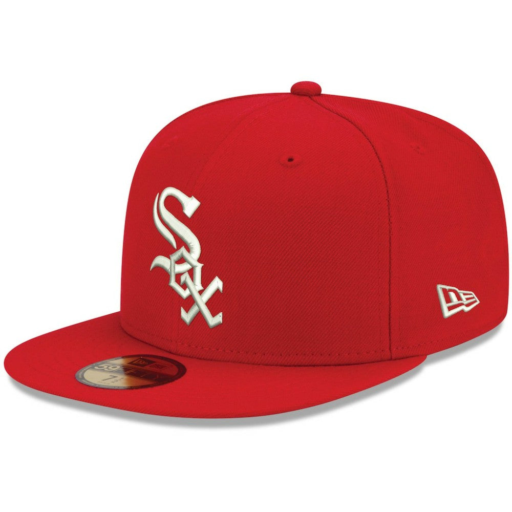 Chicago White Sox New Era White Logo 59FIFTY Fitted Hat | MLB Outlet