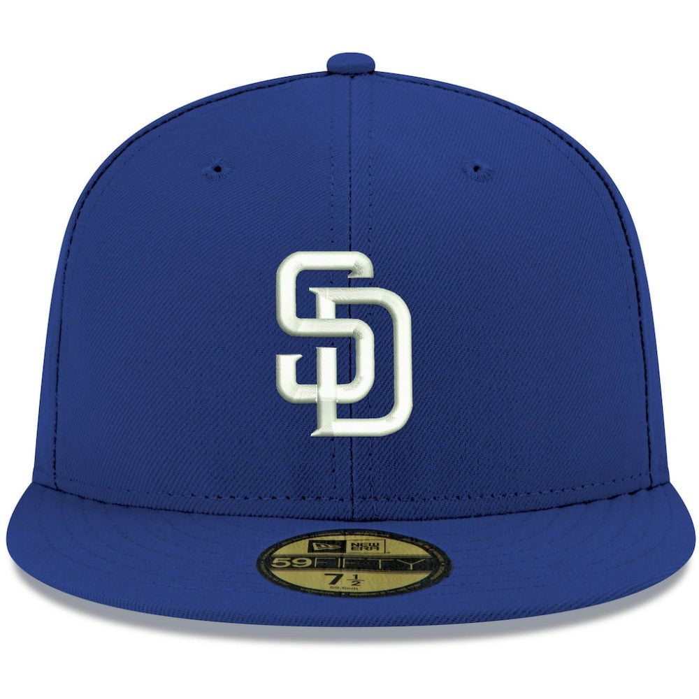 San Diego Padres New Era White Logo 59FIFTY Fitted Hat | MLB On Sale