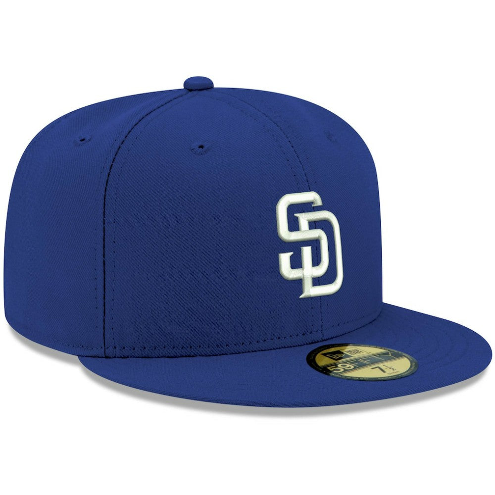 San Diego Padres New Era White Logo 59FIFTY Fitted Hat | MLB On Sale