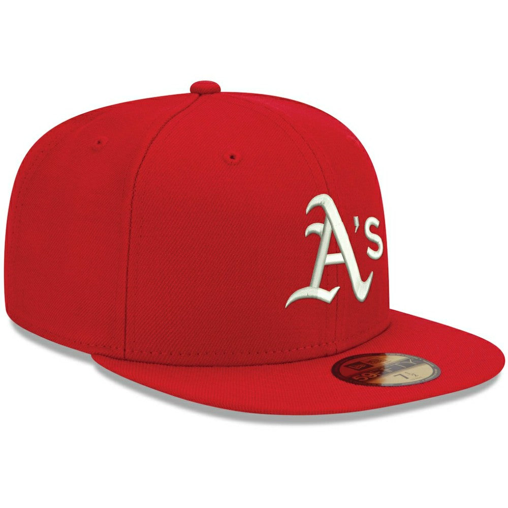 Athletics New Era White Logo 59FIFTY Fitted Hat | MLB US