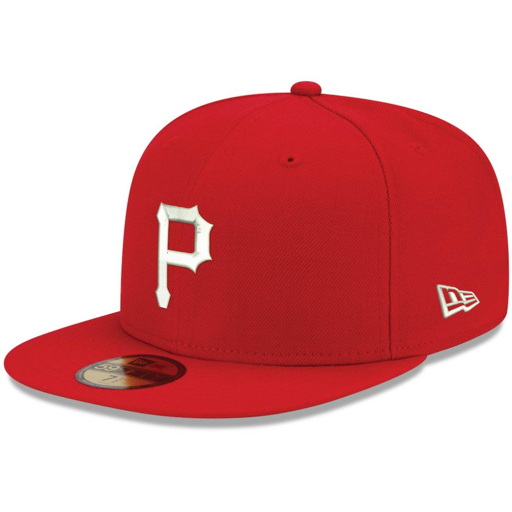 Pittsburgh Pirates New Era White Logo 59FIFTY Fitted Hat | MLB New