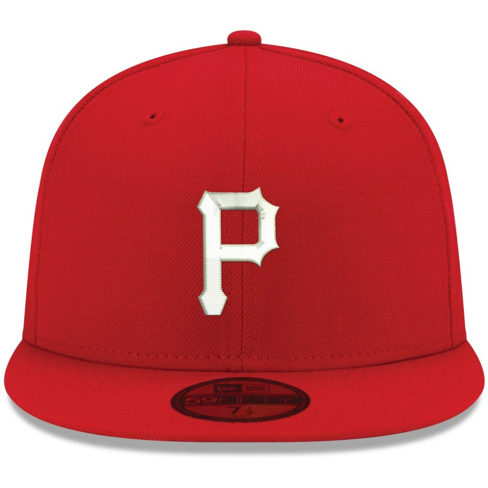 Pittsburgh Pirates New Era White Logo 59FIFTY Fitted Hat | MLB New