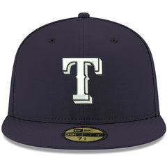Texas Rangers New Era White Logo 59FIFTY Fitted Hat | MLB Online
