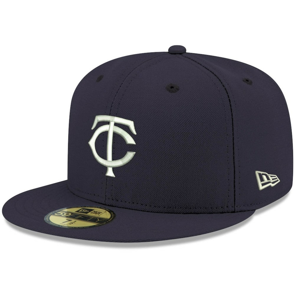 Minnesota Twins New Era White Logo 59FIFTY Fitted Hat | MLB New