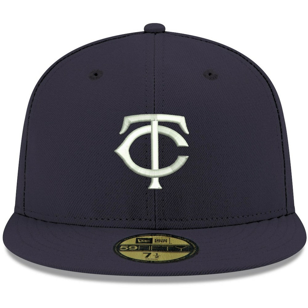 Minnesota Twins New Era White Logo 59FIFTY Fitted Hat | MLB New