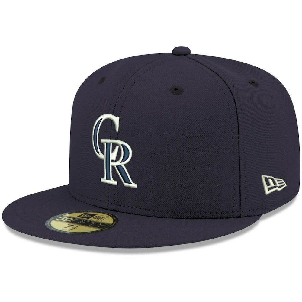 Colorado Rockies New Era White Logo 59FIFTY Fitted Hat | MLB Online