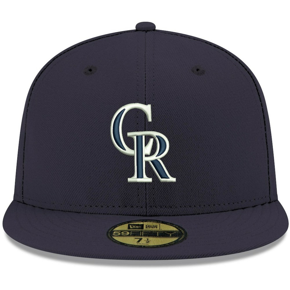 Colorado Rockies New Era White Logo 59FIFTY Fitted Hat | MLB Online
