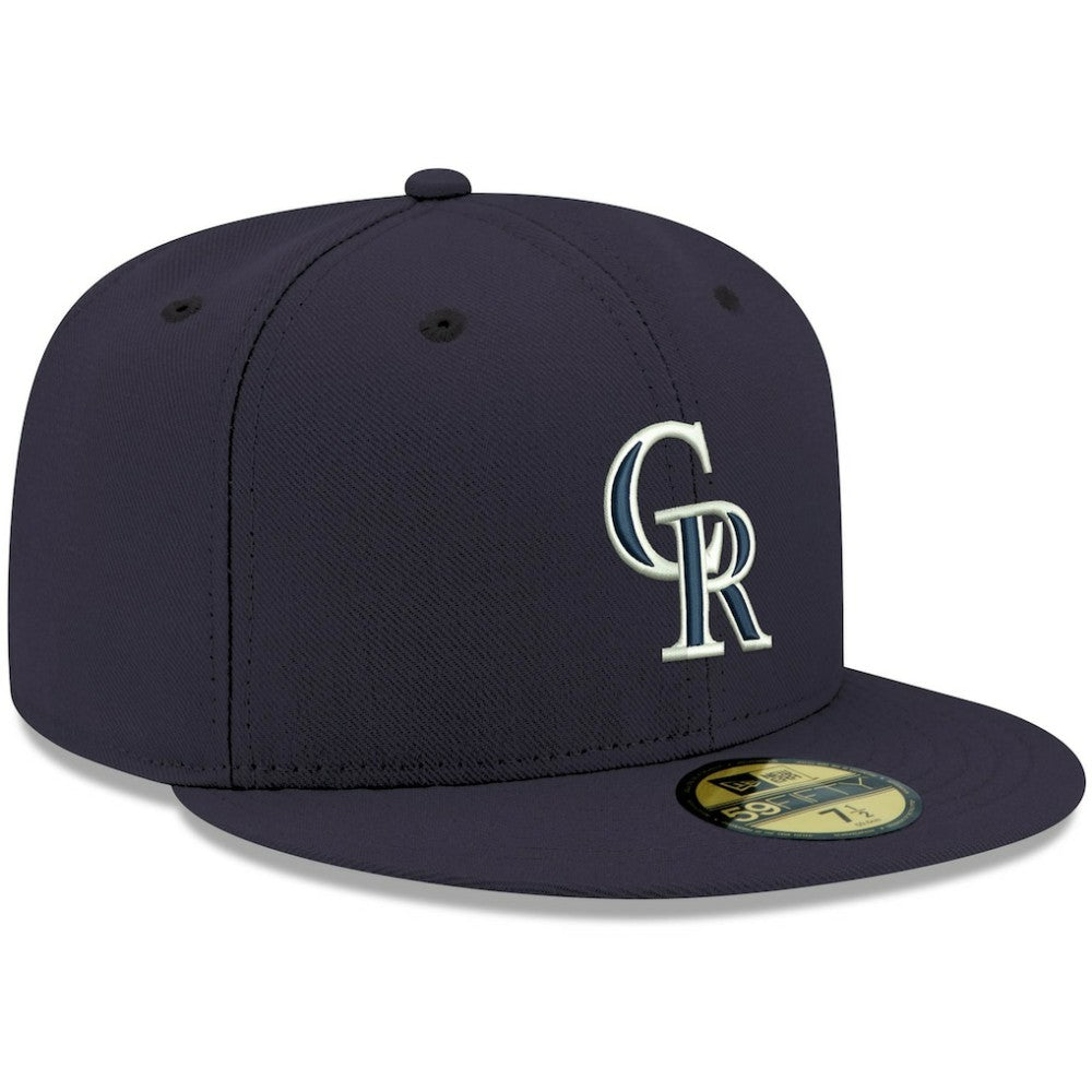 Colorado Rockies New Era White Logo 59FIFTY Fitted Hat | MLB Online