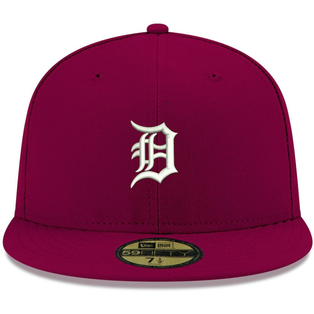 Detroit Tigers New Era White Logo 59FIFTY Fitted Hat | MLB Discount