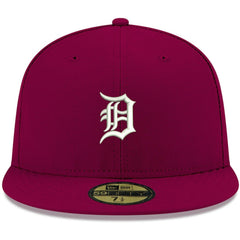 Detroit Tigers New Era White Logo 59FIFTY Fitted Hat | MLB Discount