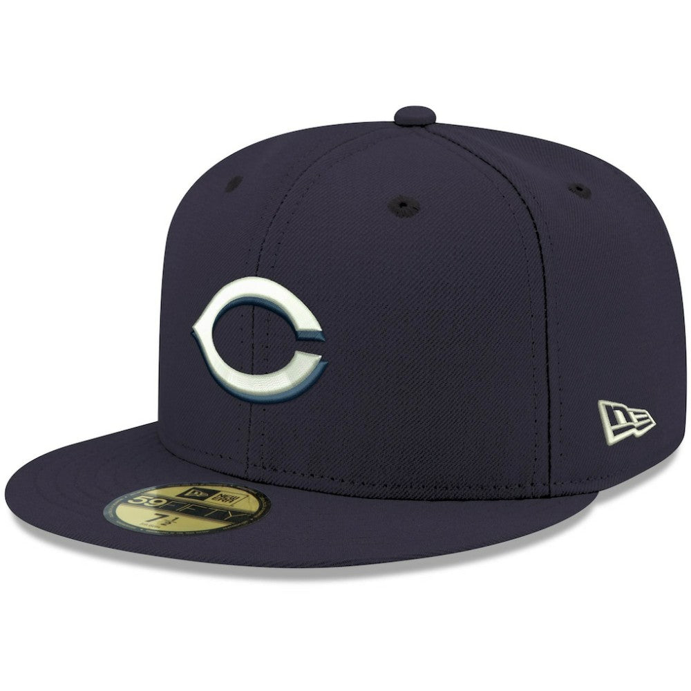 Cincinnati Reds New Era White Logo 59FIFTY Fitted Hat | MLB Online