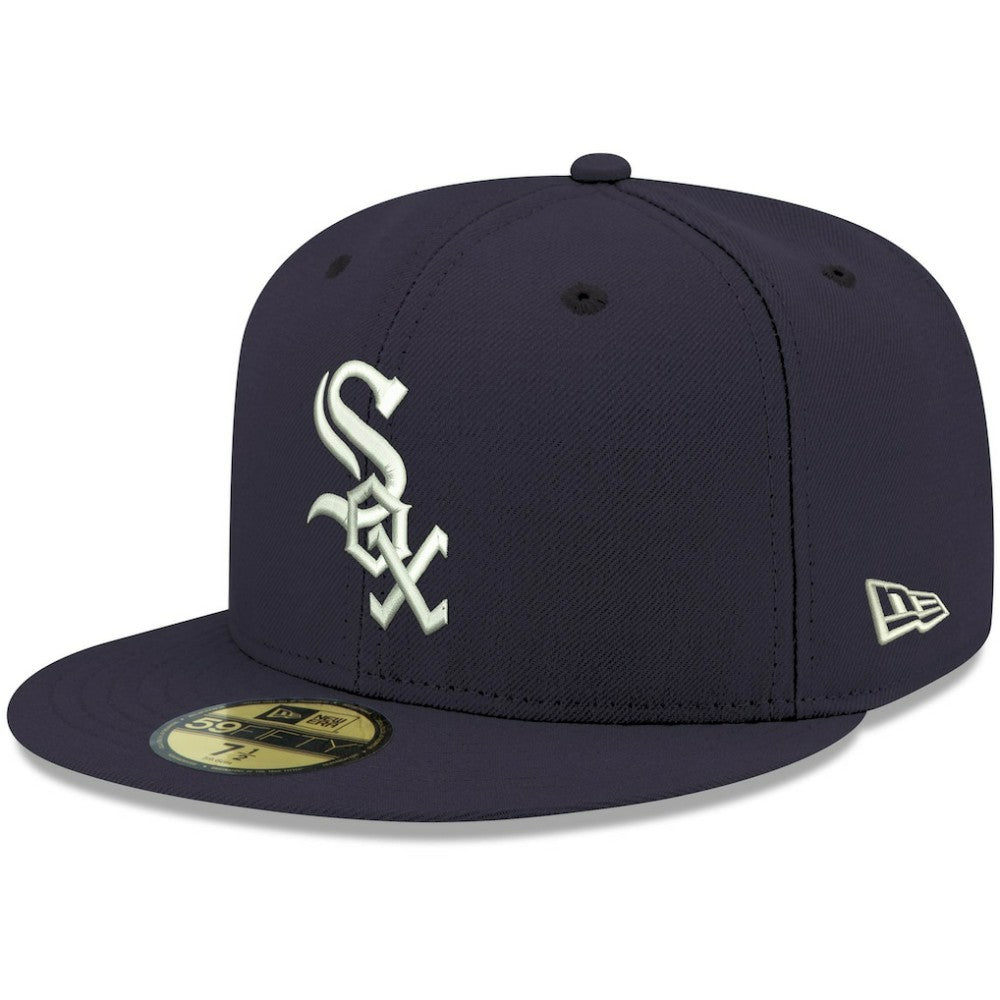 Chicago White Sox New Era White Logo 59FIFTY Fitted Hat | MLB Discount