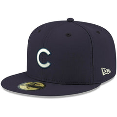 Chicago Cubs New Era White Logo 59FIFTY Fitted Hat | MLB New