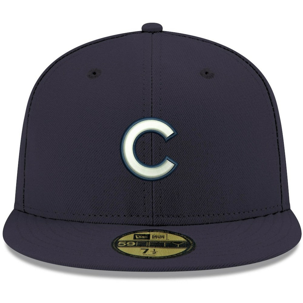 Chicago Cubs New Era White Logo 59FIFTY Fitted Hat | MLB New