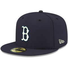 Boston Red Sox New Era White Logo 59FIFTY Fitted Hat | MLB Online