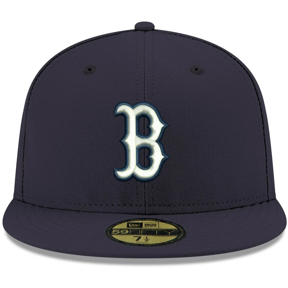 Boston Red Sox New Era White Logo 59FIFTY Fitted Hat | MLB Online