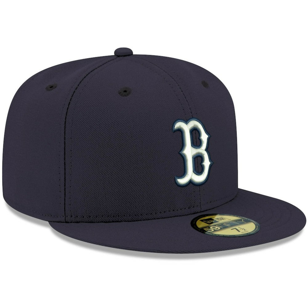 Boston Red Sox New Era White Logo 59FIFTY Fitted Hat | MLB Online