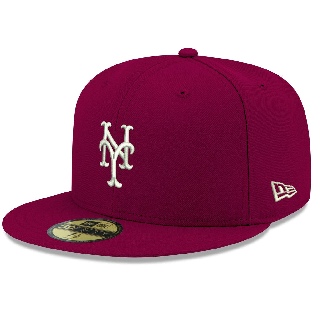 New York Mets New Era White Logo 59FIFTY Fitted Hat | MLB For sale