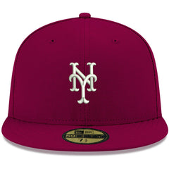 New York Mets New Era White Logo 59FIFTY Fitted Hat | MLB For sale