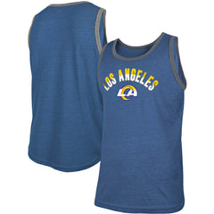 Los Angeles Rams New Era Ringer Tri-Blend Tank Top