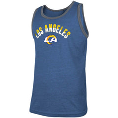 Los Angeles Rams New Era Ringer Tri-Blend Tank Top