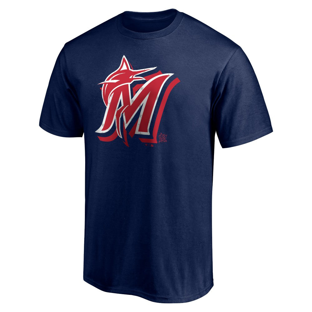 Miami Marlins Red White and Team T-Shirt | MLB New