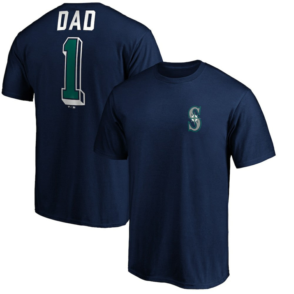 Seattle Mariners Number One Dad T-Shirt | MLB Discount