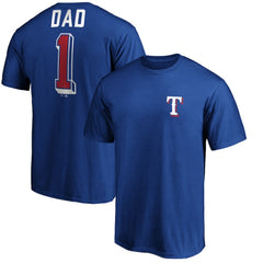Texas Rangers Number One Dad T-Shirt | MLB Discount